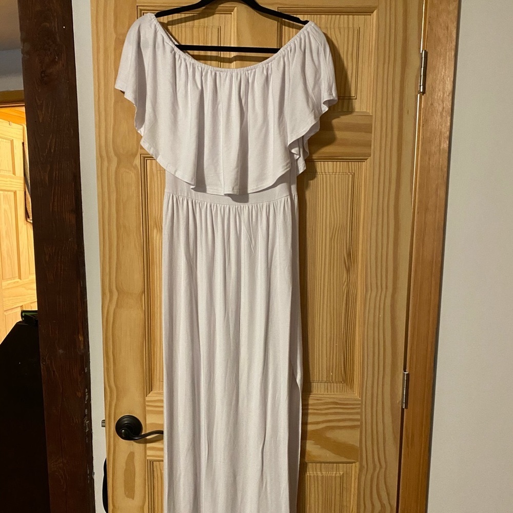 White cotton dress
